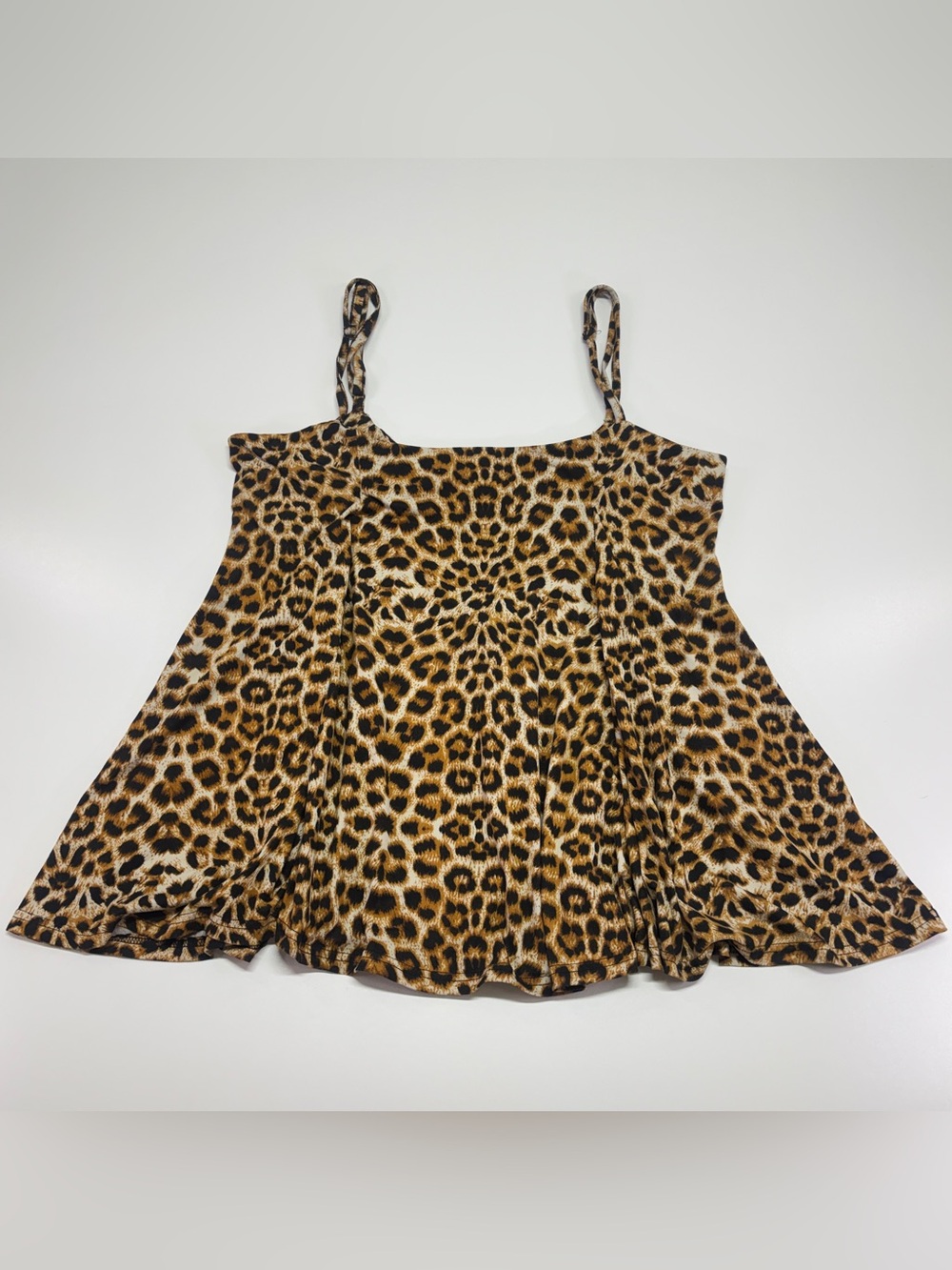 Yoins Leopard Print Swing Cami Tank XXL Y2K Mob Wife Boho